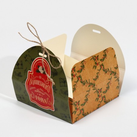 Box the team "New Year's Post", 16 x 16 x 6 cm, New Year-5