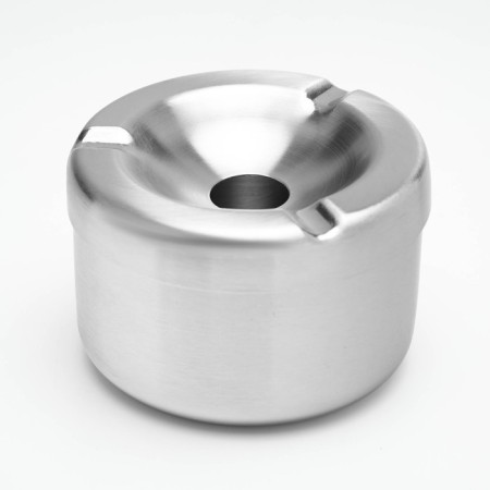 Stainless steel ashtray, 8 x 5.4 cm, chrome-1