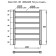Electric towel Grois Alex, 400x600 mm, 6 crossbars, lower, white
