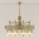 Suspended chandelier Citilux "emir" CL467183, 69x69x54 cm, 8x75W, E27, brown color