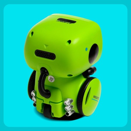 Interactive “cute robot” robot, light and sound effects, Russian voice acting, green color-8