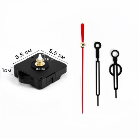 Watch mechanism with the arrows "Solomon-12", smooth move, rod 16 mm, arrows 48/64/70 mm