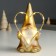 Souvenir Polystone Light "Santa Claus in a golden outfit, with heart" 6.5x9x16 cm