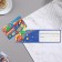 Invitation "To the holiday!" machine, blue background, 24.7x7.11 cm