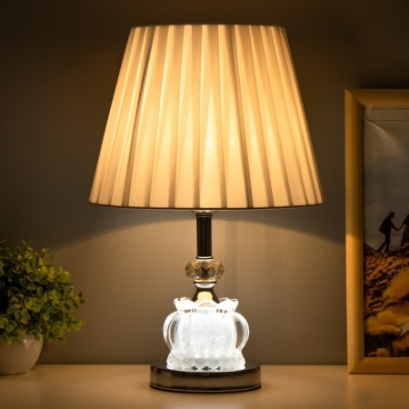 Board lamp with backlight 16886/1 E27 40W chrome 25x25x44 cm Risalux-1