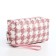 Cosmetic bag with lightning, white/pink color