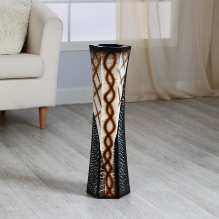 VAZA Keramics Floor "Mardzhori" 16x60 cm, D. 10 cm, beige-brown