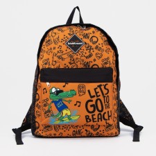 Bades on the zipper, Erich Krause, Orange color