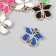Decor for creativity plastic for metal "Butterfly" gold mix 2.2x0.3x2.6 cm