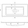 Snow -out sink uperwood modul 100 cm, rectangular