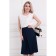 Female skirt, size 44, blue color