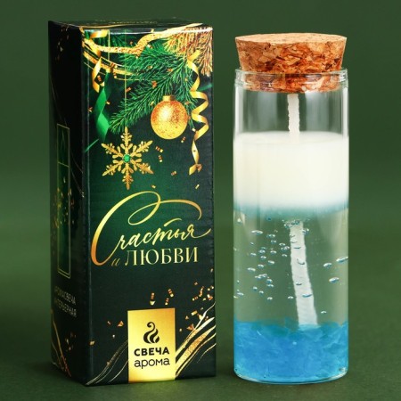 New Year's candle in the flask "Shine of stars", light aroma