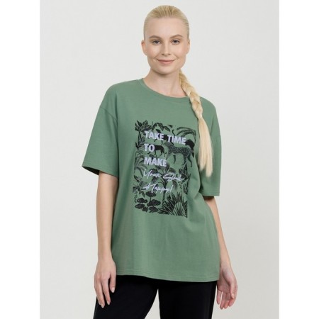 Female T -shirt, size XS, olive color