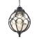Garden-park lamp Feron PL3805, IP44, E27, 60 W, 220x220x840 mm, black color