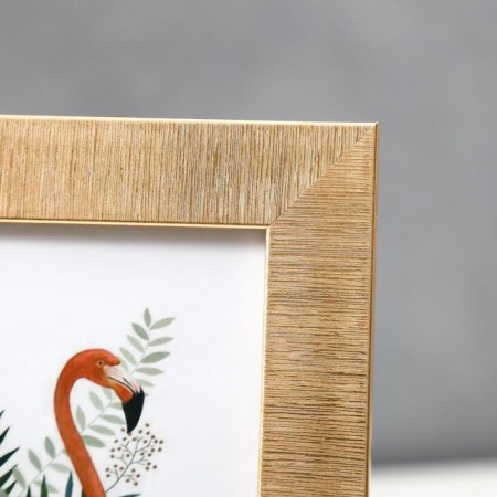 Photo frame plastic 15x20 cm "Sandless threads" gold 24x19 cm-2