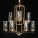 Amanda chandelier, size 75x129x75 cm, 360W 9xe14 IP 20