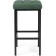 Har loth metal stool/velor, black/green 35x35x65 cm