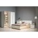 Tumbling bedside Musson 16.03, 560x394x420, white shagrin/oak endgrain