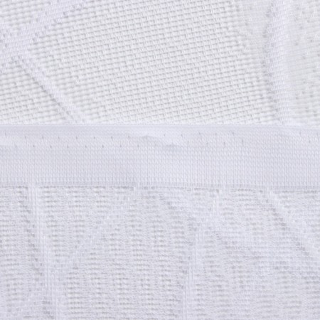 Curtain without curtain tape 160x170cm, art. T977, white, PE 100%-5