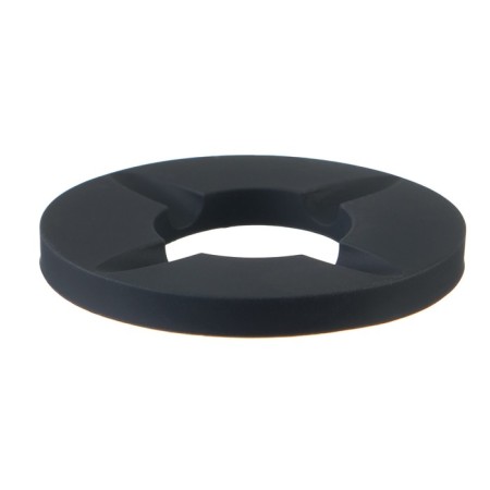 Silicone ashtray, with a lid, round, 8.3 x 4 cm, black-1