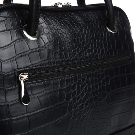 Female bag Textura, tout, average size, black color-5