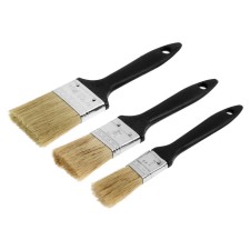 Set of brushes scrap, natural bristles, plastic handle, 1-1.5-2 