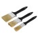Set of brushes scrap, natural bristles, plastic handle, 1-1.5-2 ", 25, 38, 50 mm