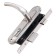 Soldemless cylinder castle with a latch, with a Kit P16 4070 handle, 5 cl., Matte nickel color