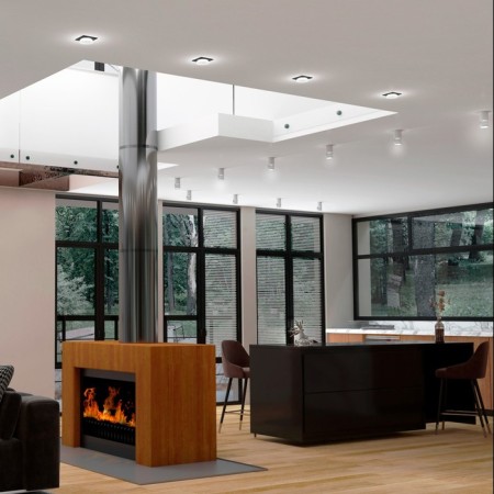 Lamp built -in Novotech. Lirio, 9W, GU10, 40x92x92 mm, black color-2