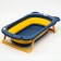 Bath Bath Folding with a drain, "Bear", 83 cm., Blue color
