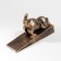 Stopper door cast iron "dog" Golden Patina 10x5x15 cm