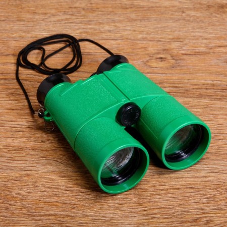 Binoculars 6x, childish, plastic, neck lace, mix, 11x13 cm-2