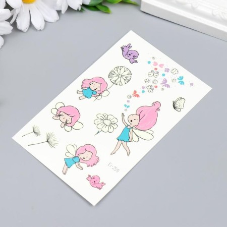 Tattoo on the body phosphorus "World Fei" mix 12x7.5 cm-6