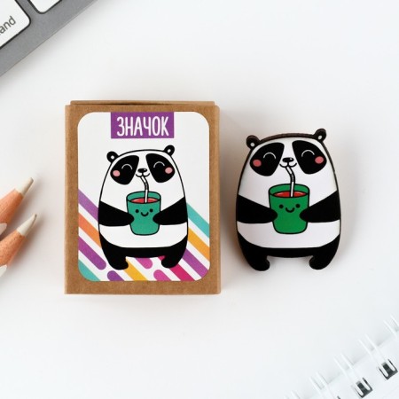 Icon in the box "Panda" 5 x 4 cm-1
