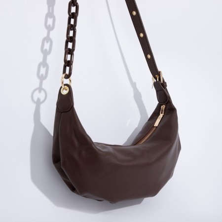 Bag bag, lightning department, adjustable belt, brown color-1