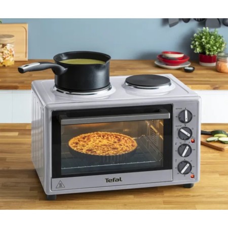 Mini furnace Tefal of463d30, 3000 watts, 32 l, grill, convection, timer, silver-black-2