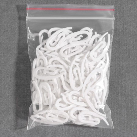 Hook for curtains "Snail", 30 × 12 × 2 mm, white color-2