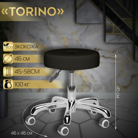 Chair for the master Torino, black color