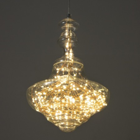Bayerlux Lamp "Wilhelm" LED 15W 4000K Transparent 30x30x45-145cm-3