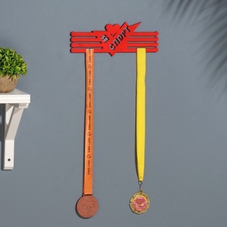Moars "I love sport" red color, 28x12 cm-1