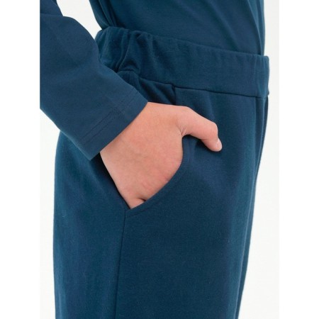 Pants for boys, height 152 cm, dark blue color-2