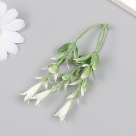 Artificial plant for creativity "Hippeastium" set 6 pcs white 11 cm-3