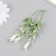 Artificial plant for creativity "Hippeastium" set 6 pcs white 11 cm