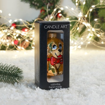 Christmas tree toy "Dog 1-09" 8.8 cm-2