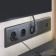 HDMI outlet for an outlet (corrugated graphite) WL04-HDMI-CP