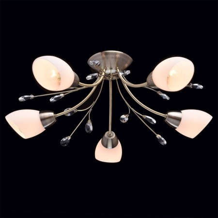 Celestial chandelier "Tenderness", 5x60W E14, ancient bronze 62x62x22 cm-1