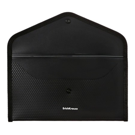 Folder-convert on a 260 x 140mm button (Travel), 550 μm, Erichkrause "Diamond Total Black", sheathed, embossing, opaque, black-1