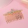 Liberty hair crest "Butterfly shine, 5x7.5 cm, gold