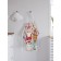 Apron kitchen with a photo print "Santa Claus with a bear", adjustable, size OS