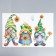 Sticker Plastic Interior Color "Dwarfs with Sunflowers" 39x58 cm